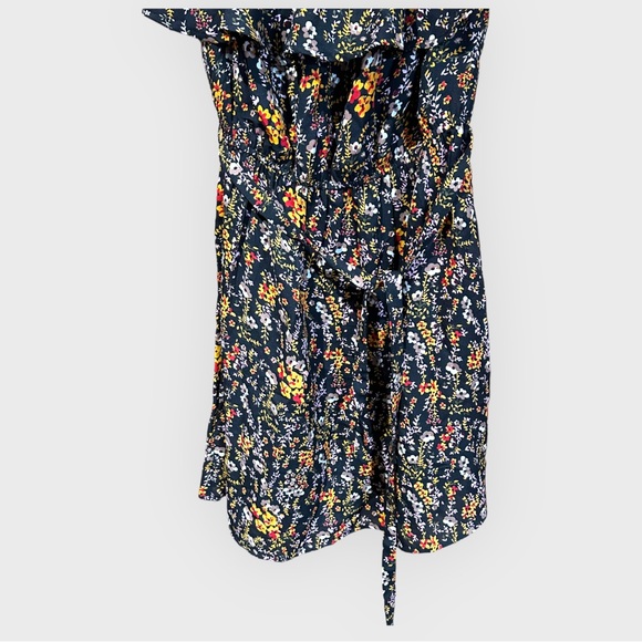 - Black multicoloured Bardot summer dress size 14 newlook new summer holid… - Picture 2 of 11